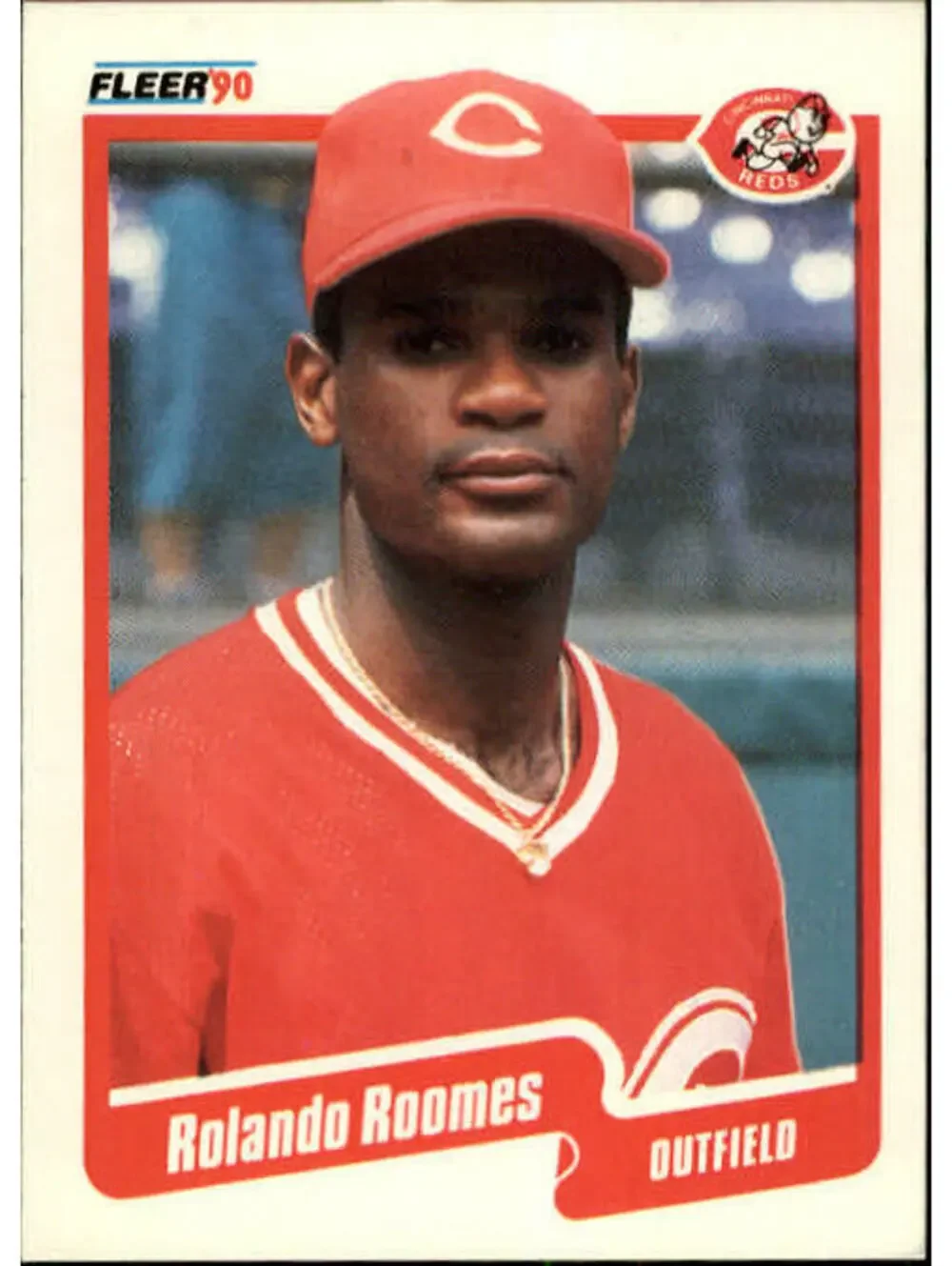1990 Rolando Roomes Fleer Baseball Card #432